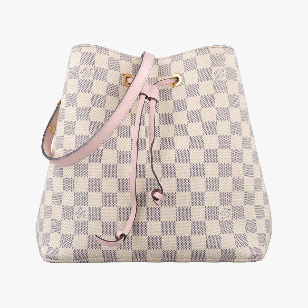 Pre-owned Louis Vuitton NeoNoe AZUR×Pink Damier Canvas N40152 shoulderbag | stylenewstar