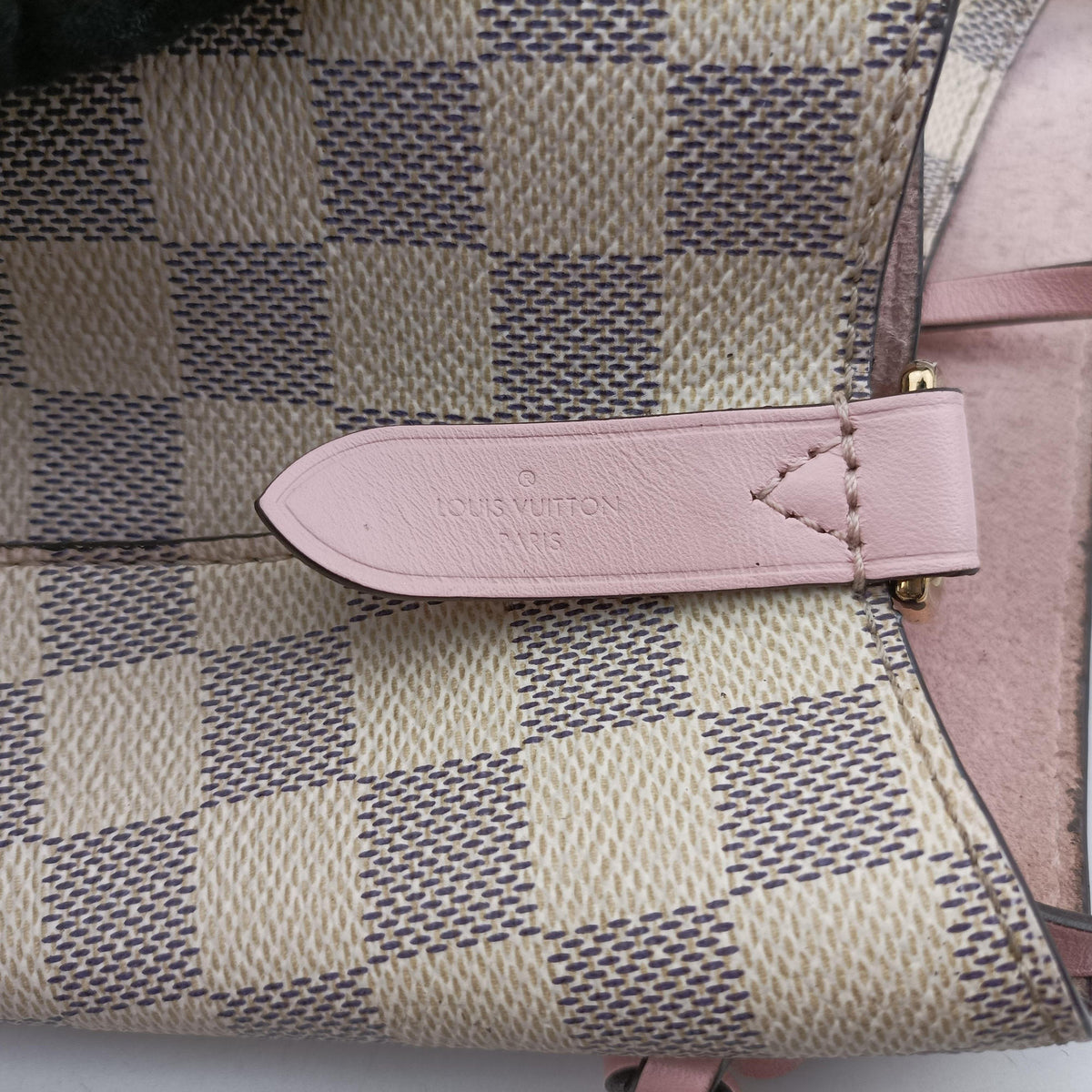Pre-owned Louis Vuitton NeoNoe AZUR×Pink Damier Canvas N40152 shoulderbag | stylenewstar