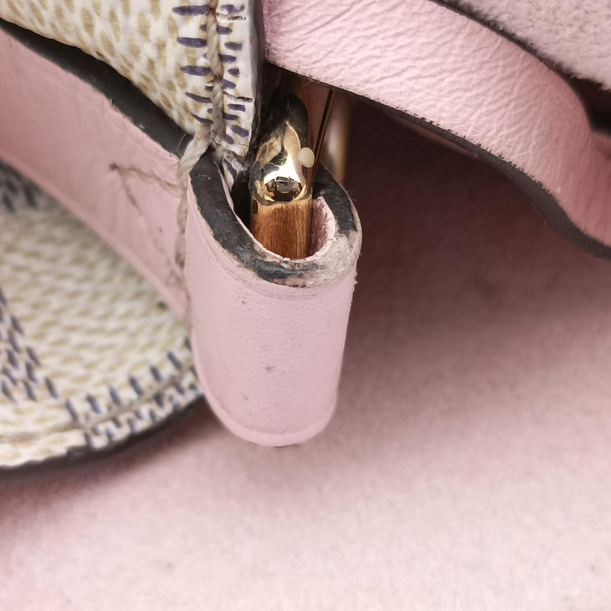 Pre-owned Louis Vuitton NeoNoe AZUR×Pink Damier Canvas N40152 shoulderbag | stylenewstar