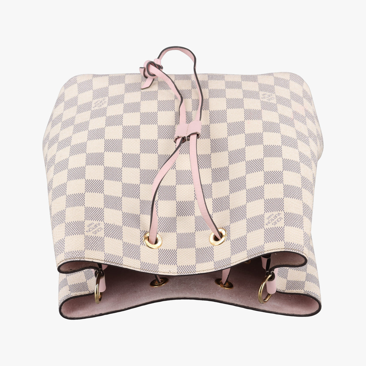 Pre-owned Louis Vuitton NeoNoe AZUR×Pink Damier Canvas N40152 shoulderbag | stylenewstar