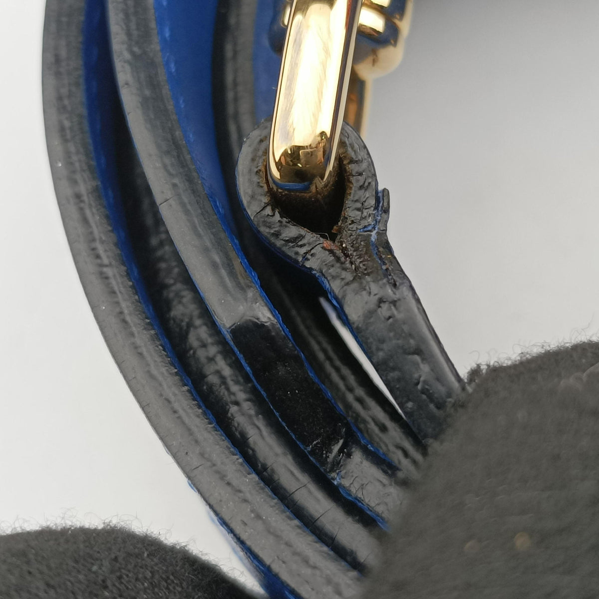 Vintage Loewe Amazona Blue Leather  shoulderbag | stylenewstar