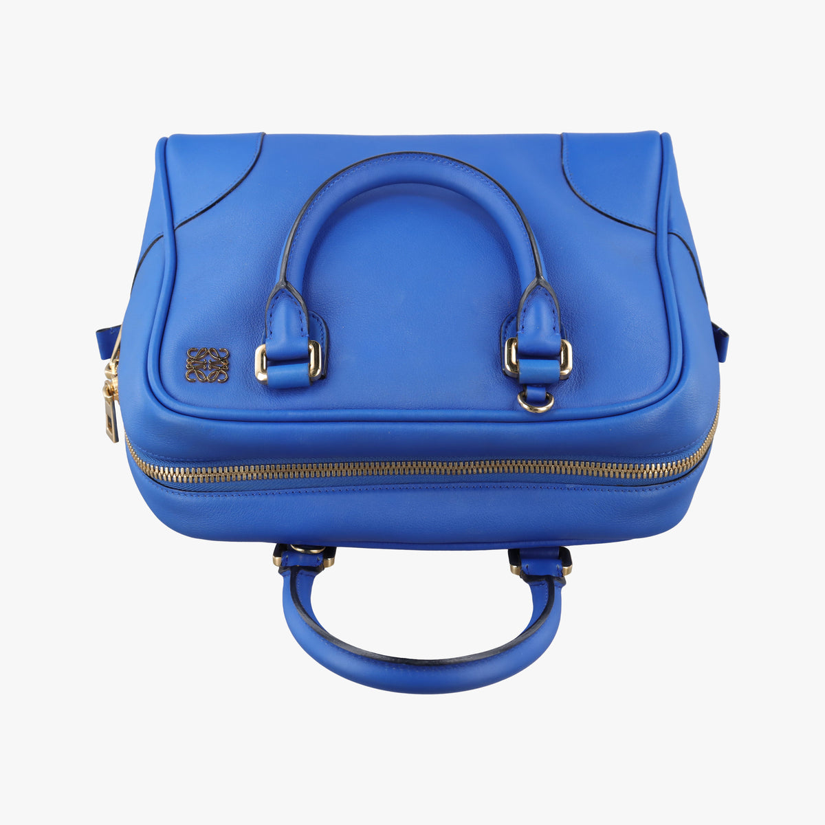 Vintage Loewe Amazona Blue Leather  shoulderbag | stylenewstar