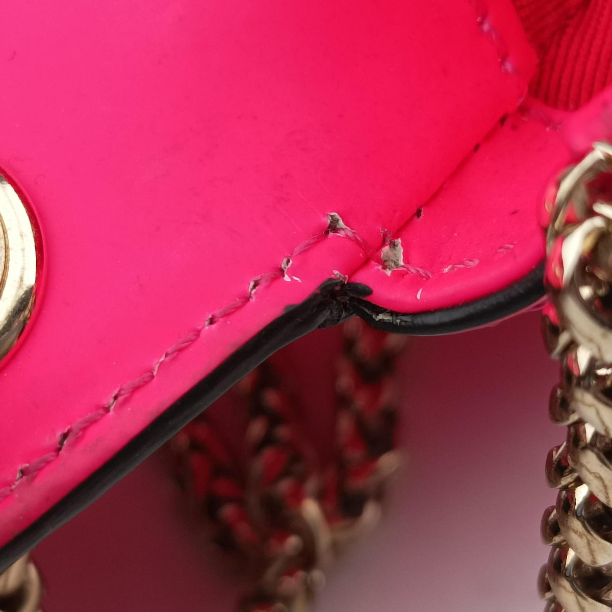 Pre-owned Christian Louboutin Sweet Charity Scarabe Spike Rose Patent Leather  shoulderbag | stylenewstar