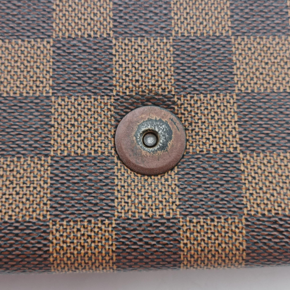 Pre-owned Louis Vuitton Tribeca Long EBENE Damier Canvas N51160 shoulderbag | stylenewstar