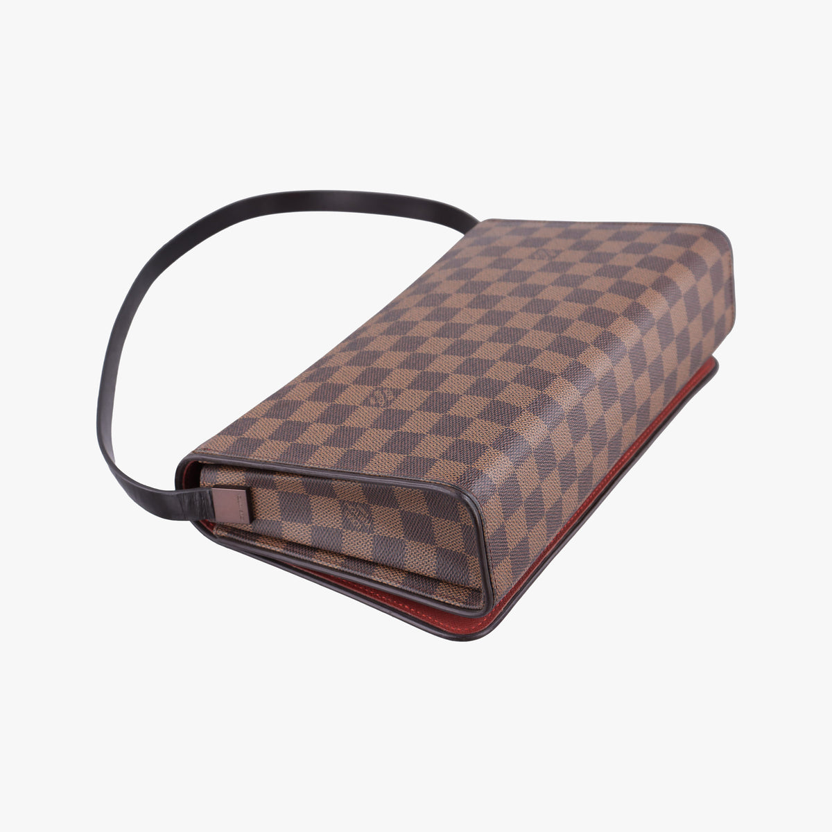 Pre-owned Louis Vuitton Tribeca Long EBENE Damier Canvas N51160 shoulderbag | stylenewstar