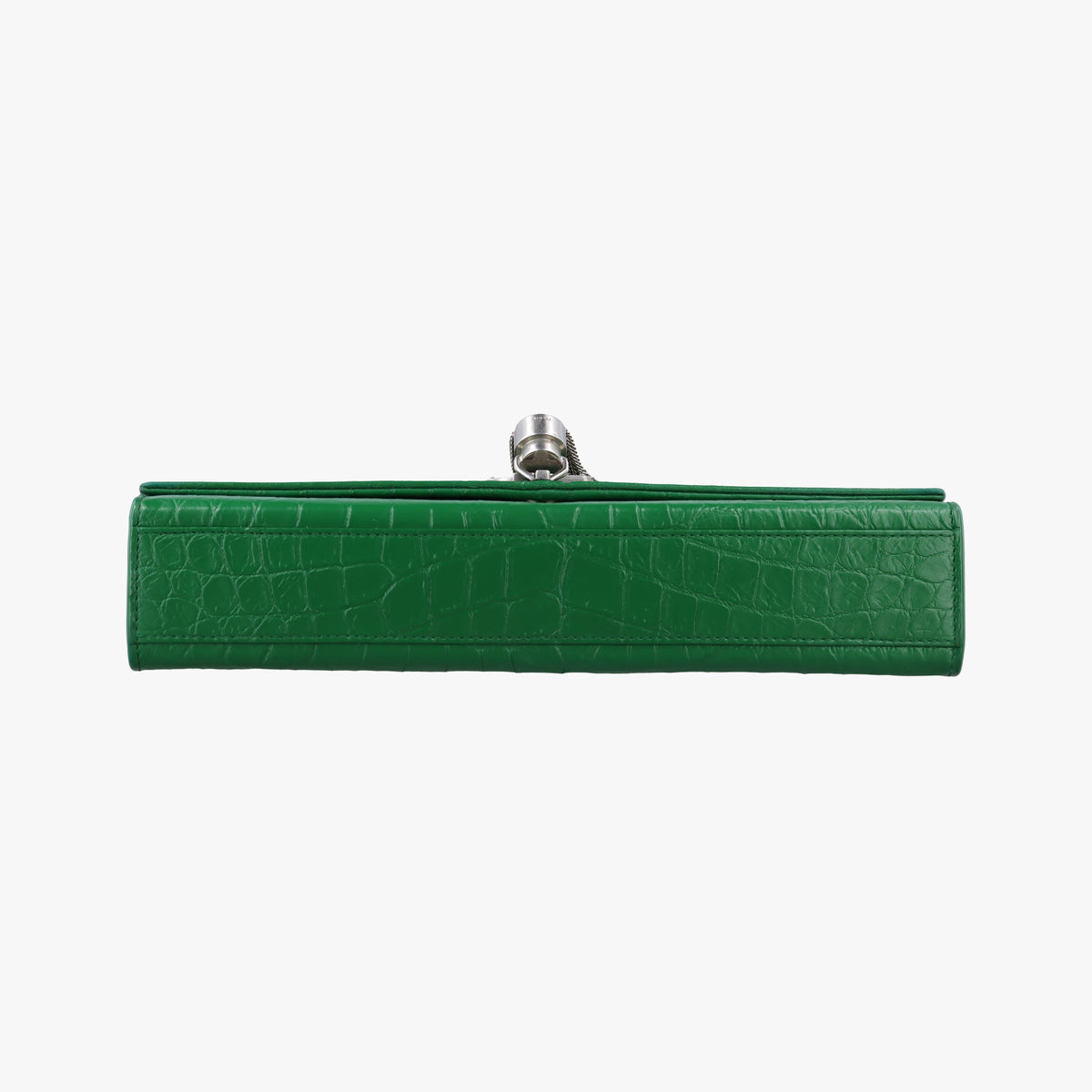 Pre-owned Yves Saint Laurent KATE Green Leather 354119 shoulderbag | stylenewstar
