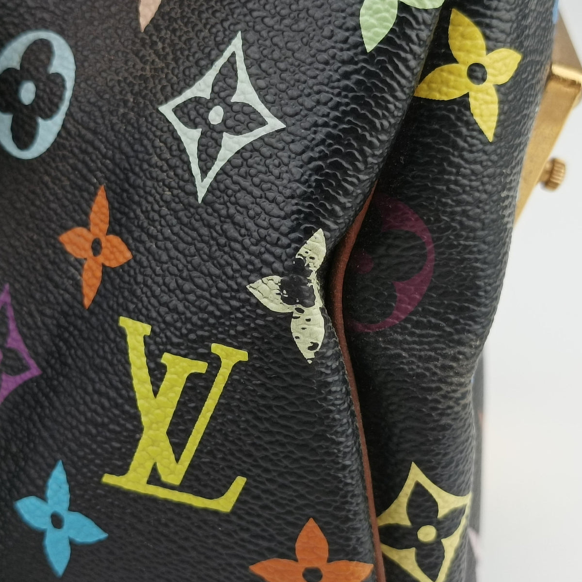 Pre-owned Louis Vuitton SPEEDY 30 noir Monogram Multicolor M92642 handbag | stylenewstar
