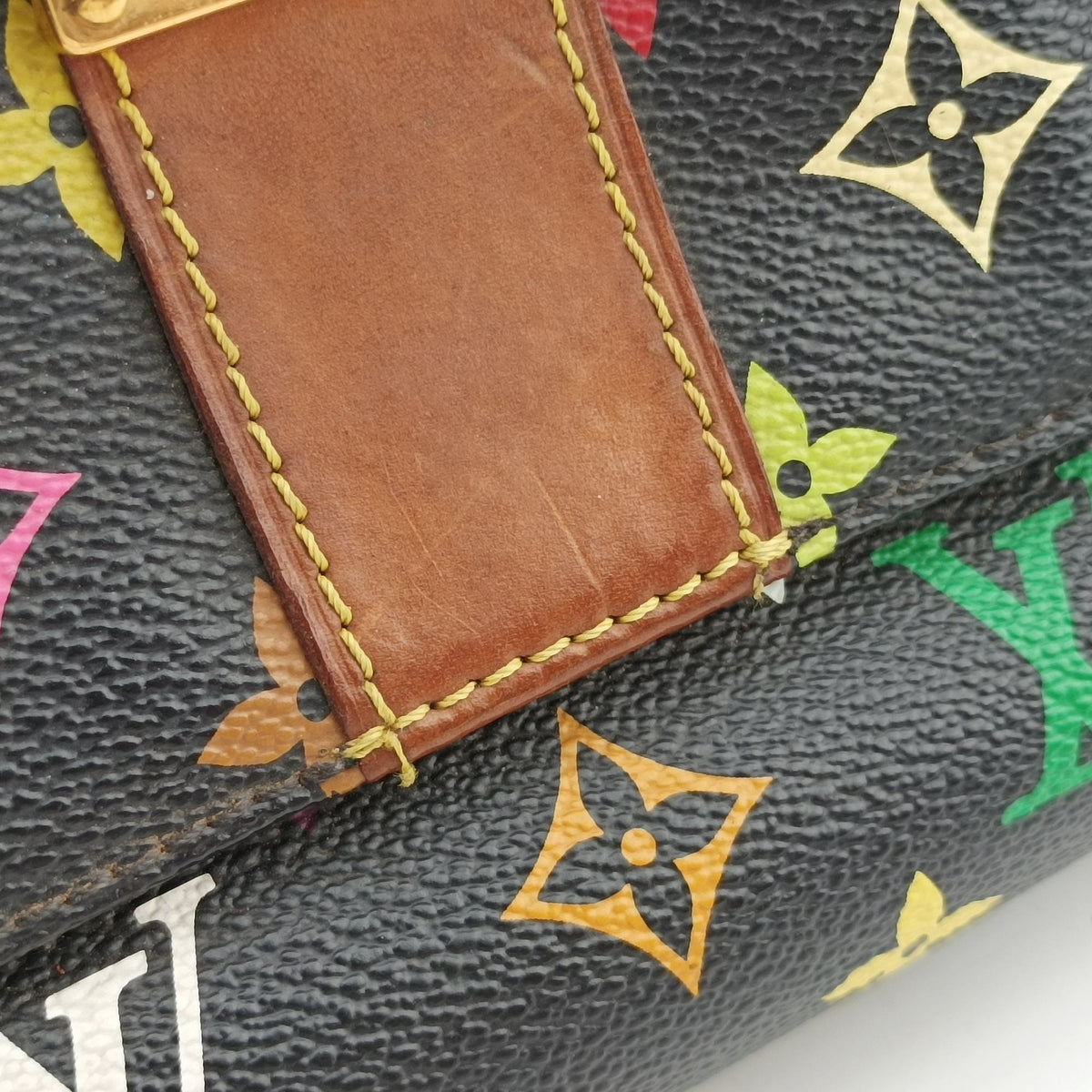 Pre-owned Louis Vuitton SPEEDY 30 noir Monogram Multicolor M92642 handbag | stylenewstar