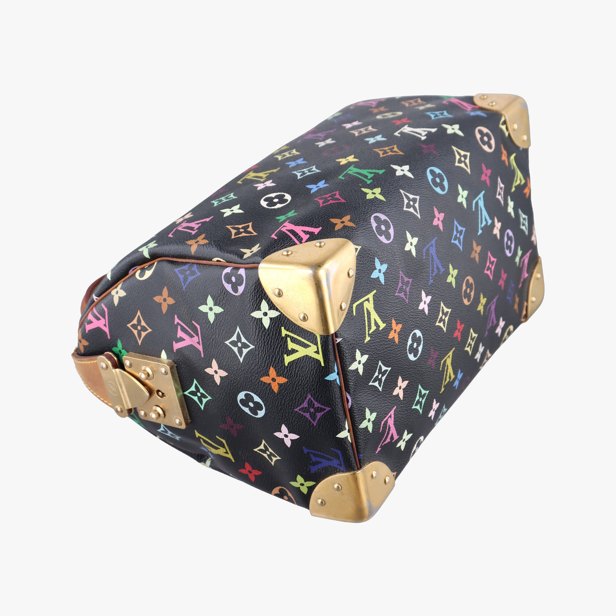 Pre-owned Louis Vuitton SPEEDY 30 noir Monogram Multicolor M92642 handbag | stylenewstar