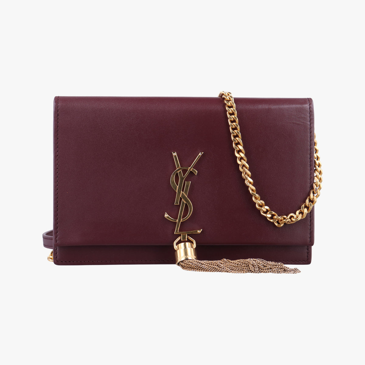 Vintage Yves Saint Laurent KATE Burgundy Leather 452159 shoulderbag | stylenewstar
