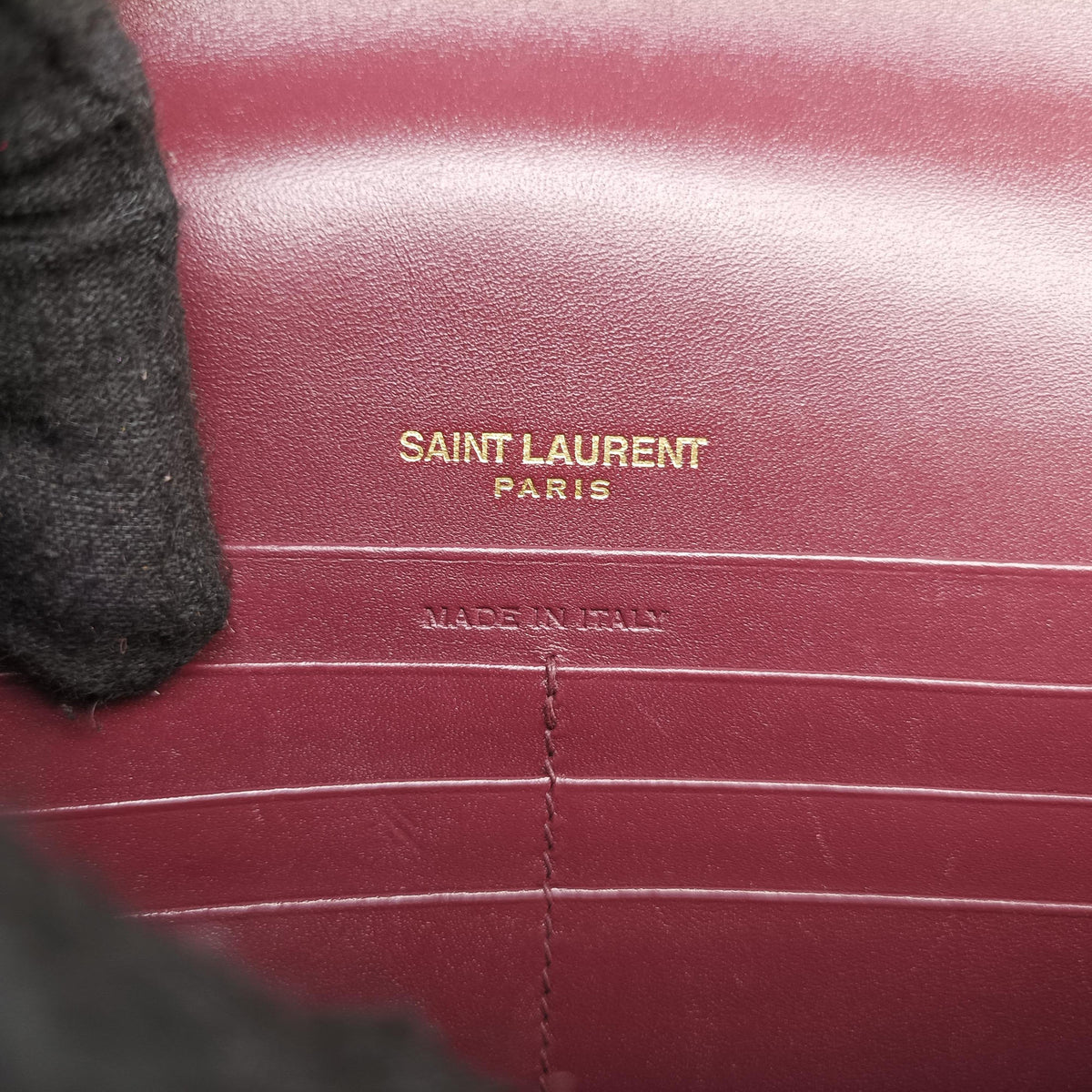 Vintage Yves Saint Laurent KATE Burgundy Leather 452159 shoulderbag | stylenewstar