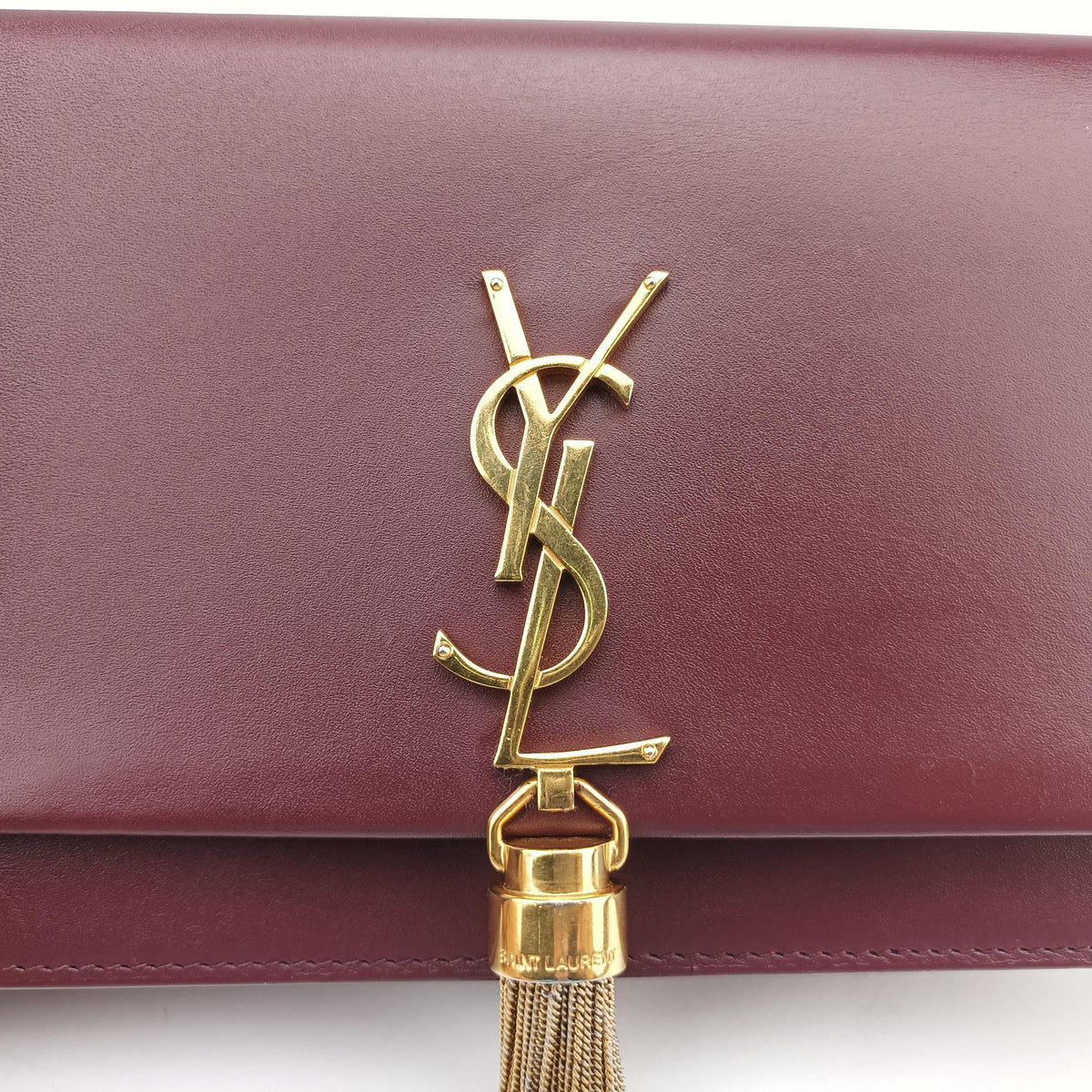 Vintage Yves Saint Laurent KATE Burgundy Leather 452159 shoulderbag | stylenewstar
