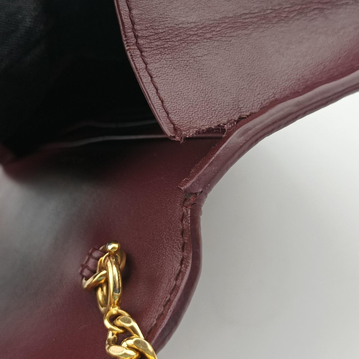 Vintage Yves Saint Laurent KATE Burgundy Leather 452159 shoulderbag | stylenewstar