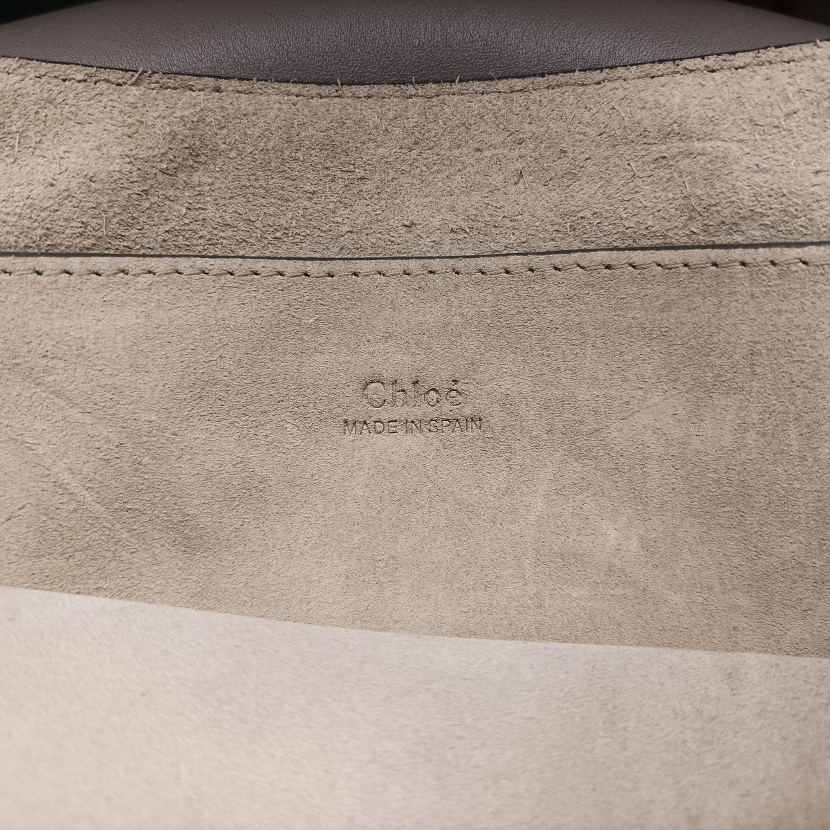 Pre-owned Chloe FAYE Grey Suede × leather  shoulderbag | stylenewstar