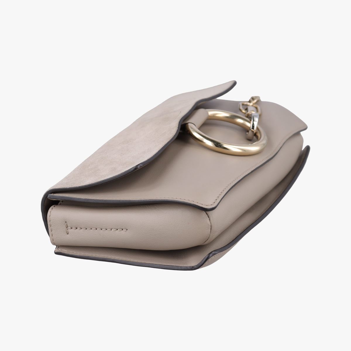 Pre-owned Chloe FAYE Grey Suede × leather  shoulderbag | stylenewstar
