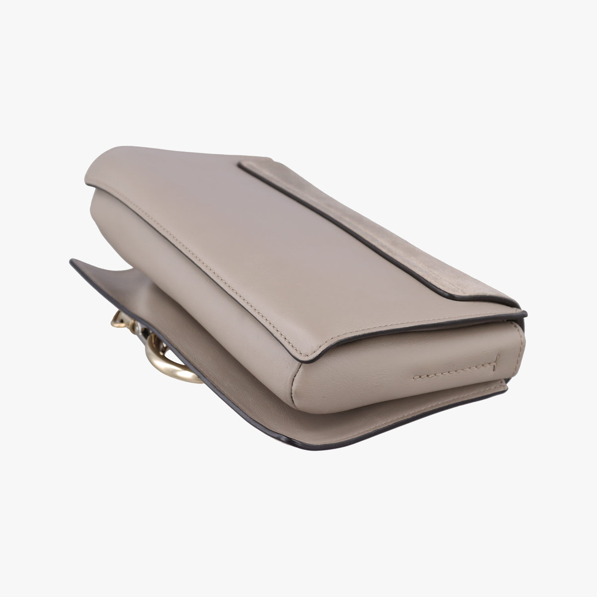 Pre-owned Chloe FAYE Grey Suede × leather  shoulderbag | stylenewstar