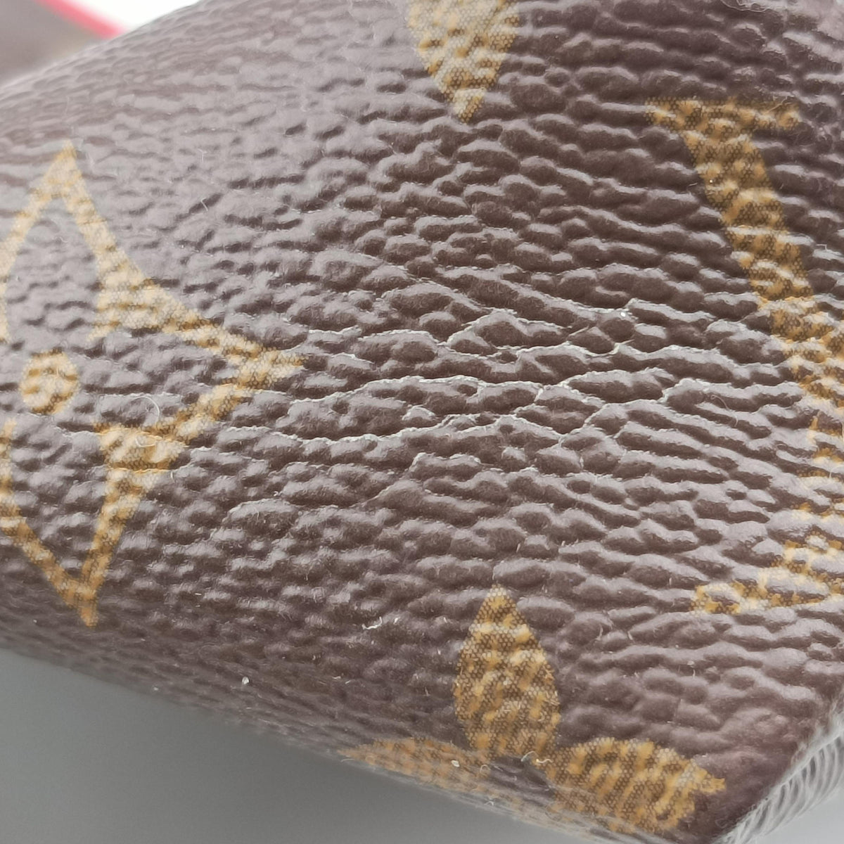 Vintage Louis Vuitton Pallas Clutch Brown x Cerise Monogram canvas M41638 shoulderbag | stylenewstar