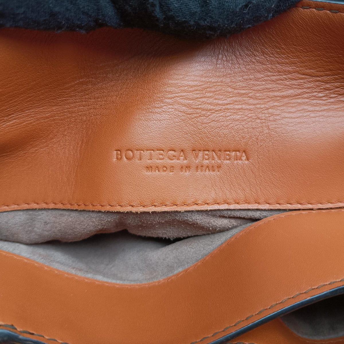 Pre-owned Bottega Veneta Piazza Orange leather  shoulderbag | stylenewstar