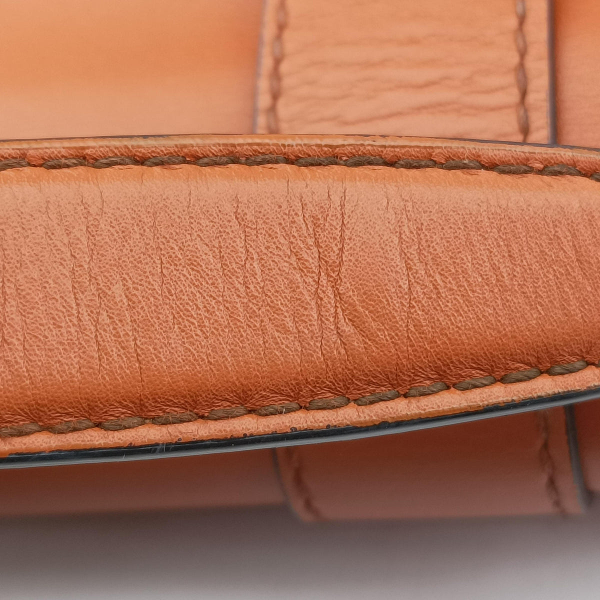Pre-owned Bottega Veneta Piazza Orange leather  shoulderbag | stylenewstar