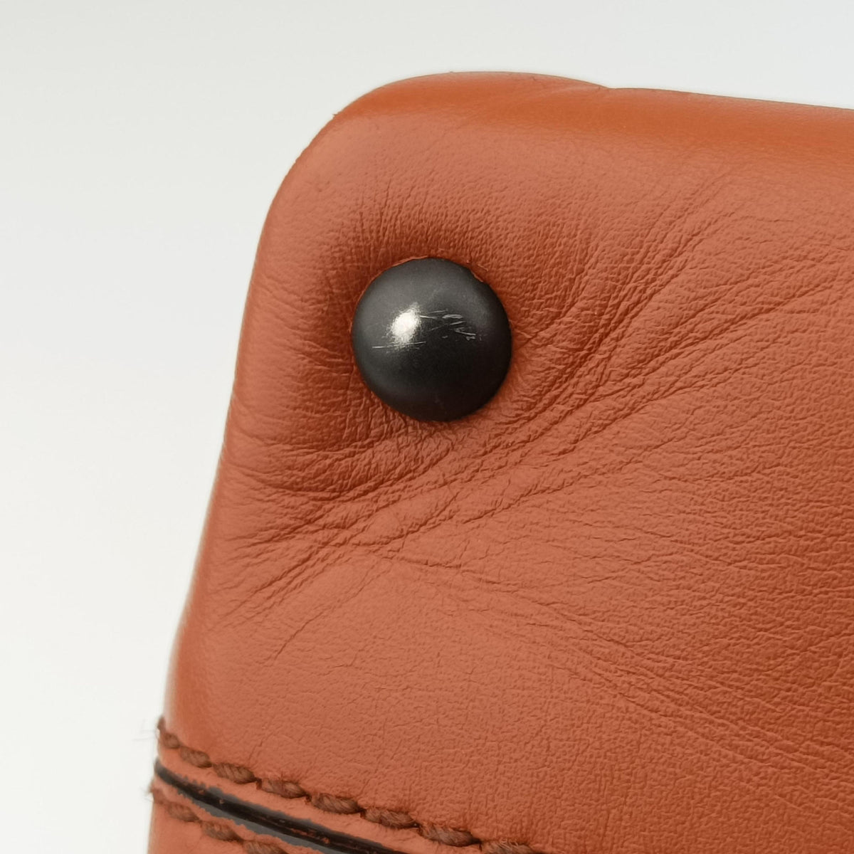 Pre-owned Bottega Veneta Piazza Orange leather  shoulderbag | stylenewstar