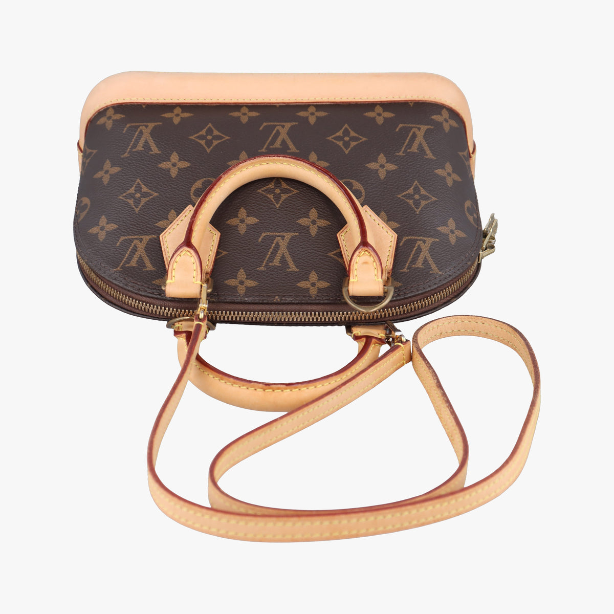 Pre-owned Louis Vuitton Alma BB　 Brown Monogram Canvas M53152 shoulderbag | stylenewstar