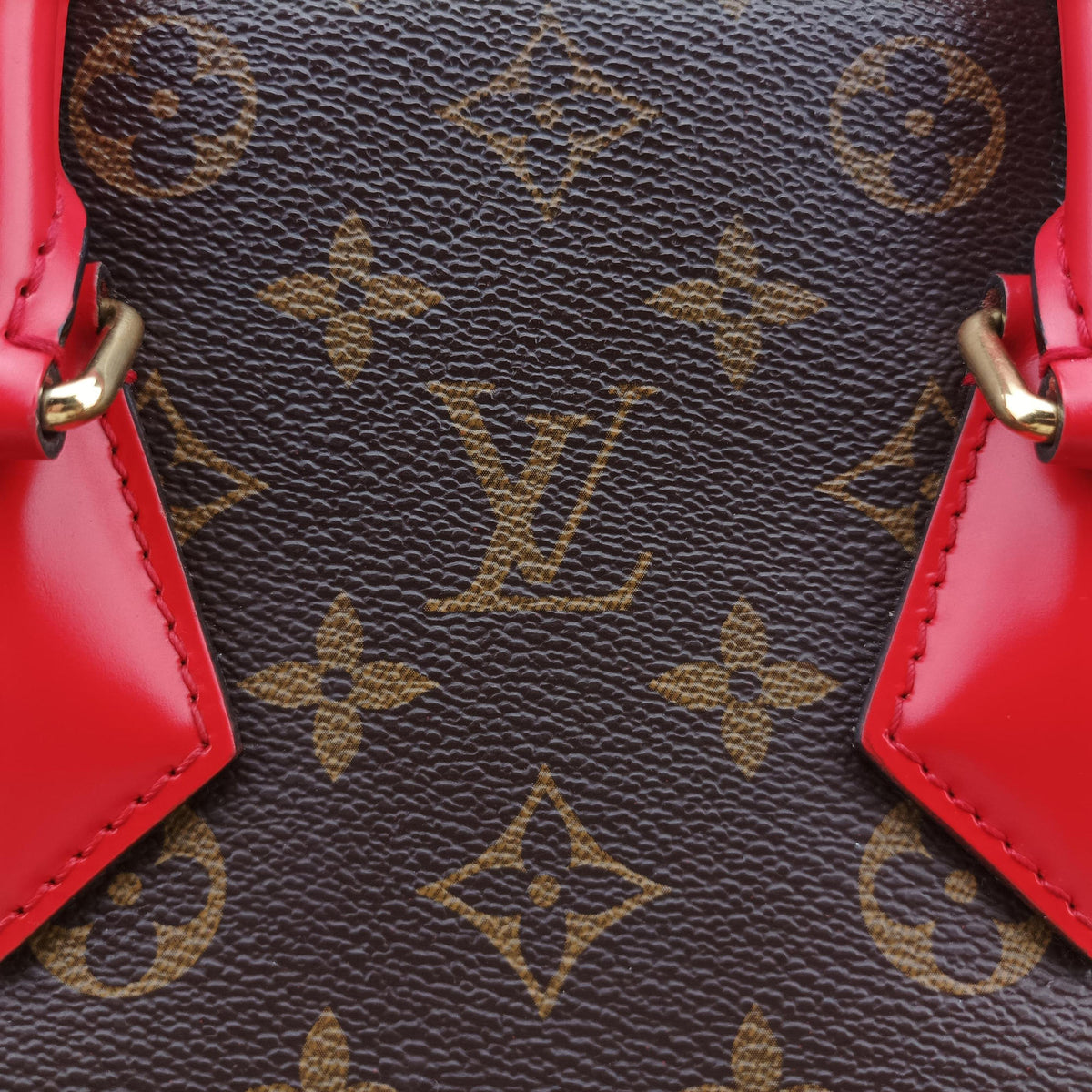 Pre-owned Louis Vuitton PHENIX PM brown×COQUELICOT Monogram Canvas×calf leather M41537 shoulderbag | stylenewstar