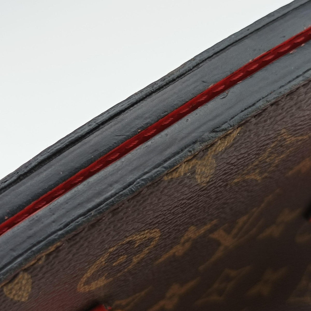 Pre-owned Louis Vuitton PHENIX PM brown×COQUELICOT Monogram Canvas×calf leather M41537 shoulderbag | stylenewstar