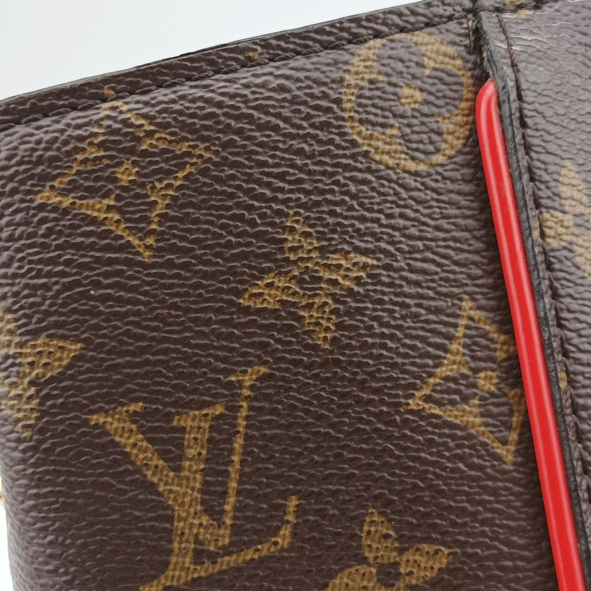 Pre-owned Louis Vuitton PHENIX PM brown×COQUELICOT Monogram Canvas×calf leather M41537 shoulderbag | stylenewstar