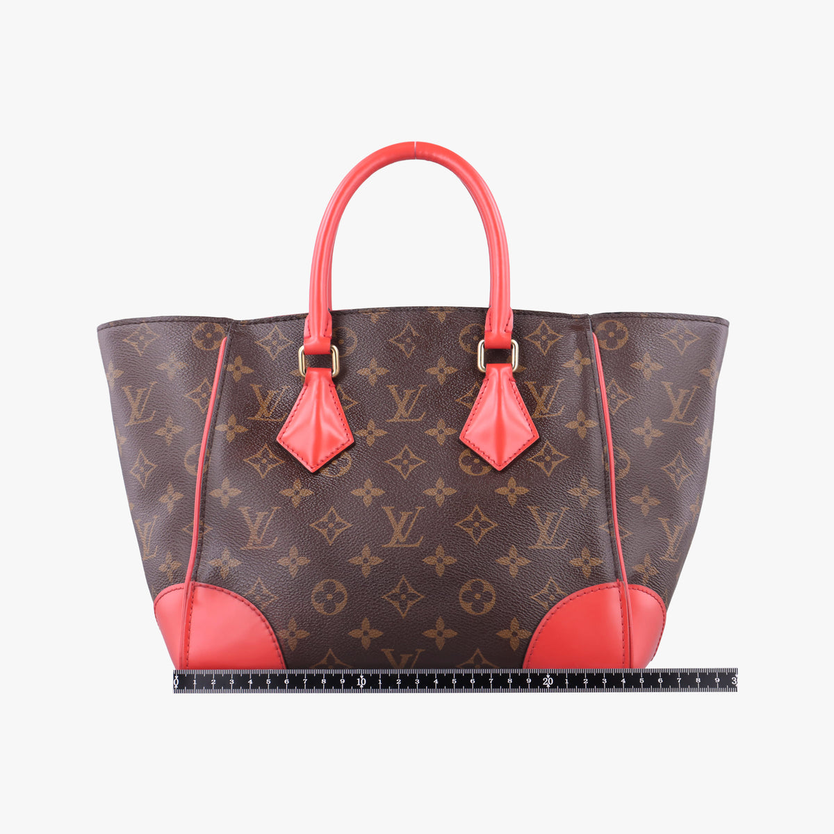 Pre-owned Louis Vuitton PHENIX PM brown×COQUELICOT Monogram Canvas×calf leather M41537 shoulderbag | stylenewstar