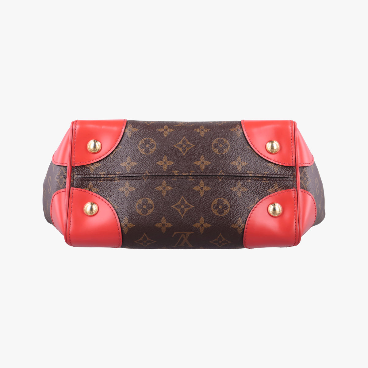 Pre-owned Louis Vuitton PHENIX PM brown×COQUELICOT Monogram Canvas×calf leather M41537 shoulderbag | stylenewstar