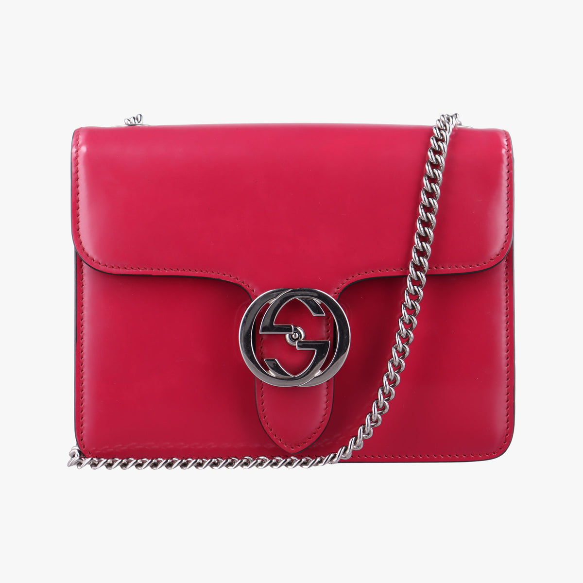 Vintage Gucci Interlocking G Rose Patent Leather 387609 shoulderbag | stylenewstar