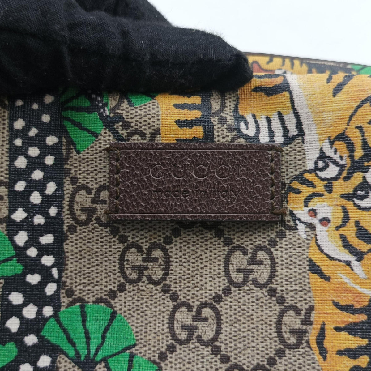 Pre-owned Gucci GG Supreme Bengal Beige×Multicolour PVC coated canvas×Leather 428027 backpack/rucksack | stylenewstar