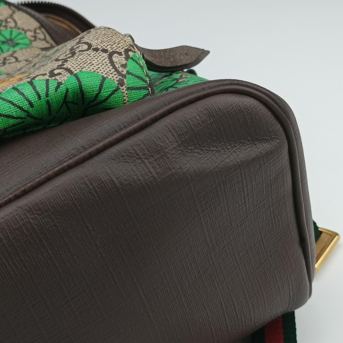 Pre-owned Gucci GG Supreme Bengal Beige×Multicolour PVC coated canvas×Leather 428027 backpack/rucksack | stylenewstar