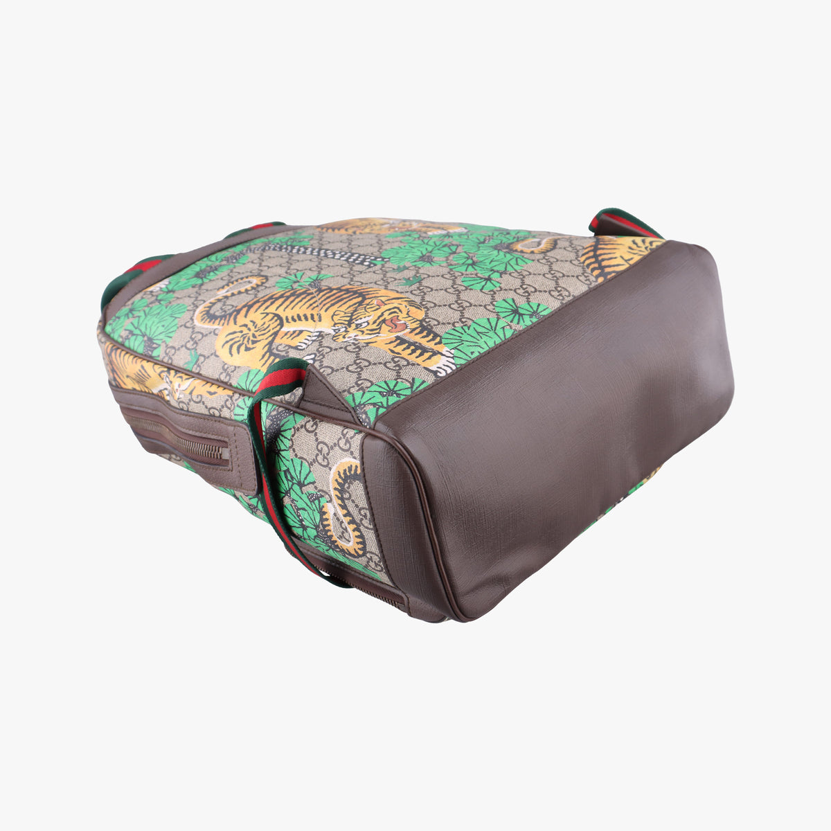 Pre-owned Gucci GG Supreme Bengal Beige×Multicolour PVC coated canvas×Leather 428027 backpack/rucksack | stylenewstar