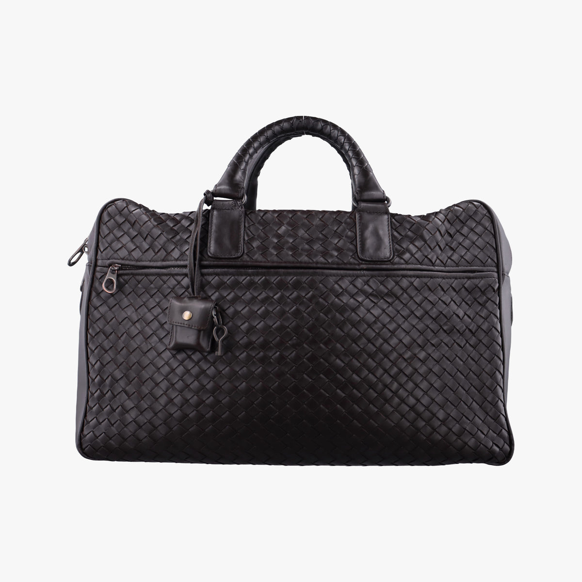 Pre-owned Bottega Veneta Intrecciato Briefcase Brown lambskin  handbag | stylenewstar