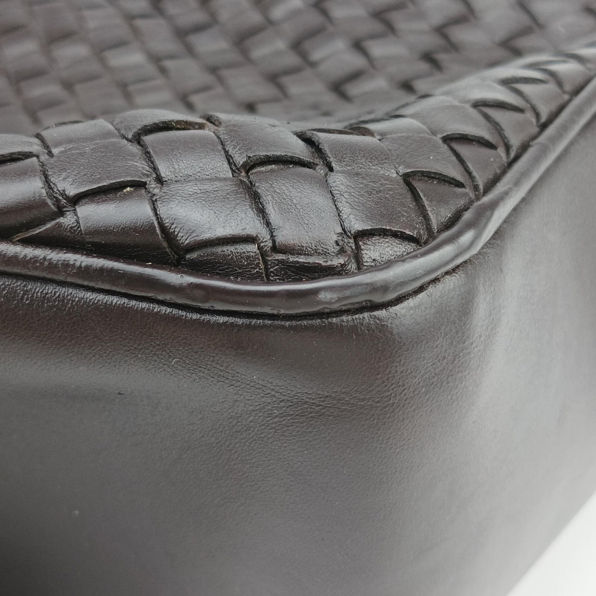 Pre-owned Bottega Veneta Intrecciato Briefcase Brown lambskin  handbag | stylenewstar