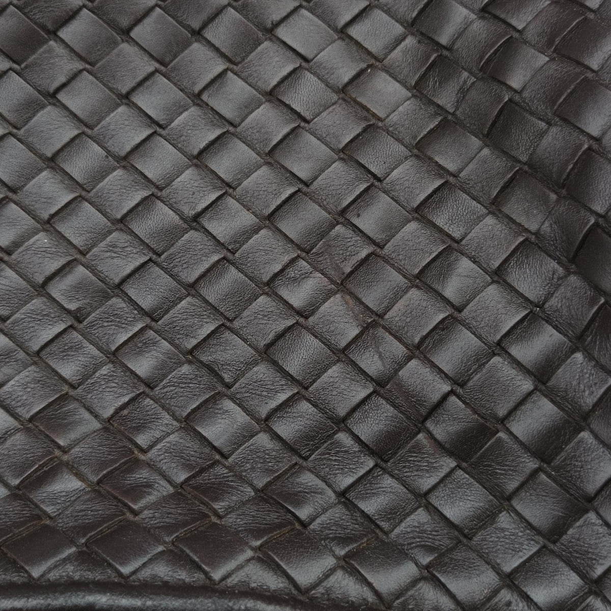 Pre-owned Bottega Veneta Intrecciato Briefcase Brown lambskin  handbag | stylenewstar