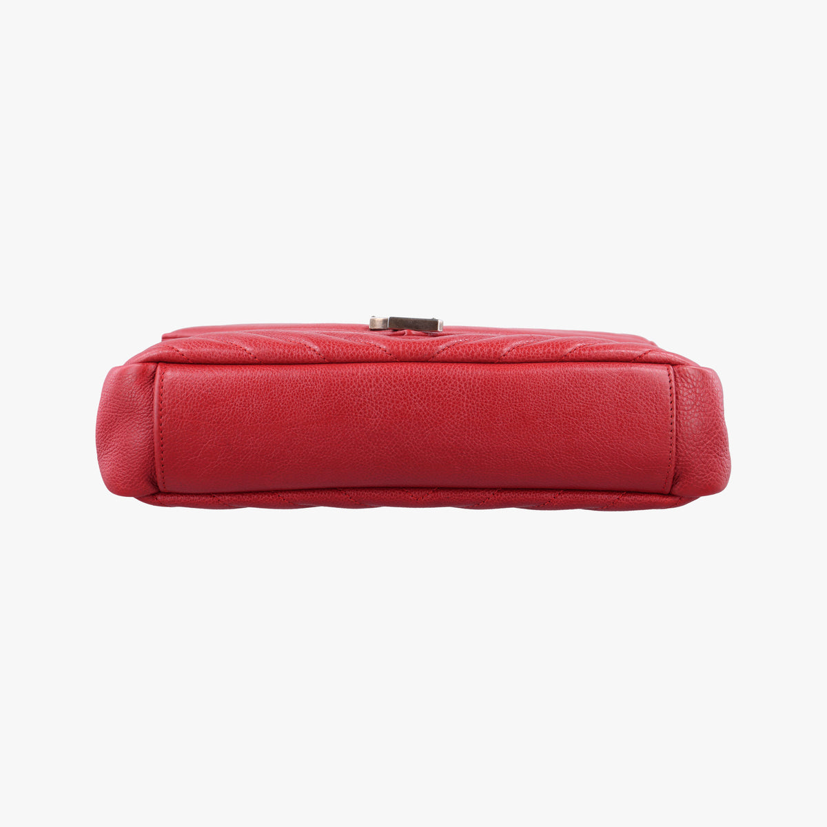 Pre-owned Yves Saint Laurent COLLEGE Red Leather 428056 shoulderbag | stylenewstar