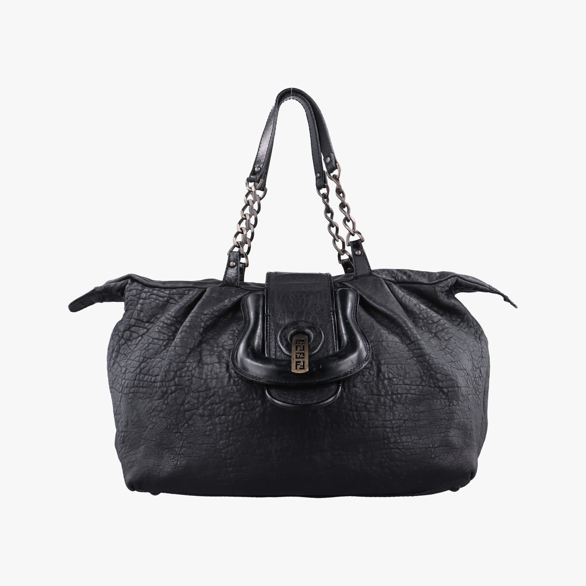 Pre-owned Fendi Borsa B Black Leather 8BL102 shoulderbag | stylenewstar