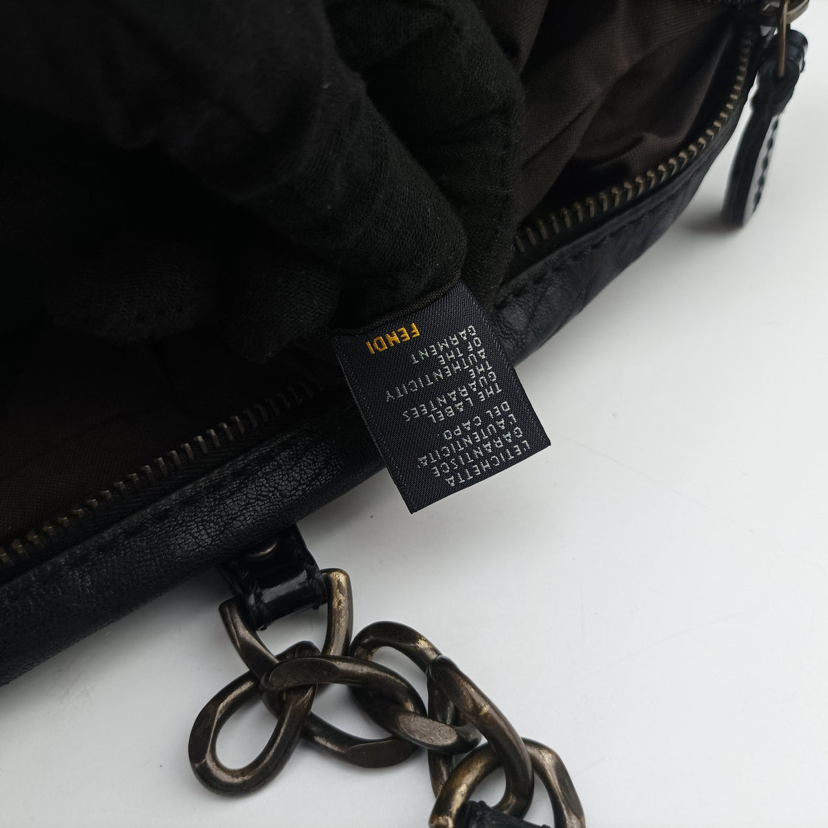 Pre-owned Fendi Borsa B Black Leather 8BL102 shoulderbag | stylenewstar