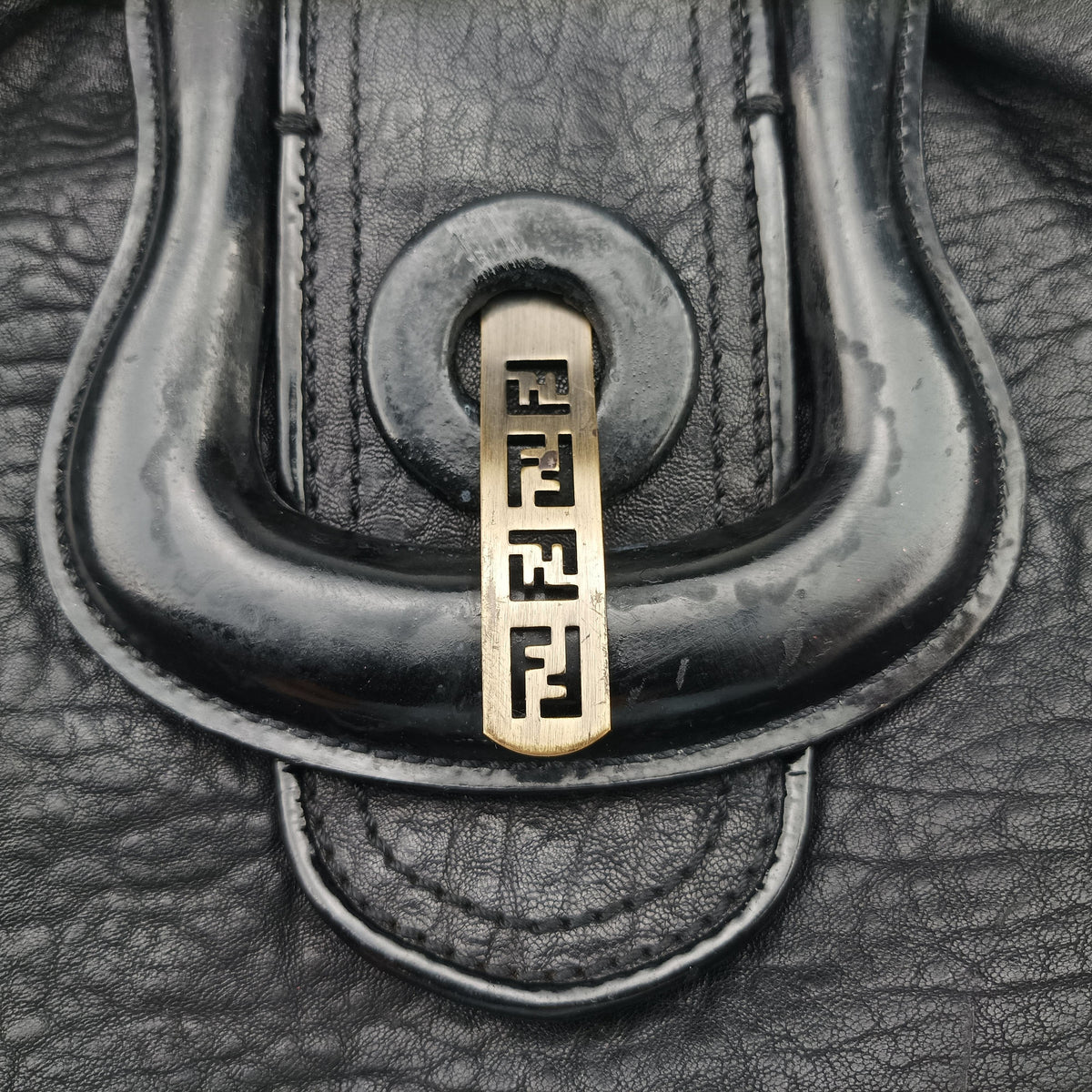 Pre-owned Fendi Borsa B Black Leather 8BL102 shoulderbag | stylenewstar
