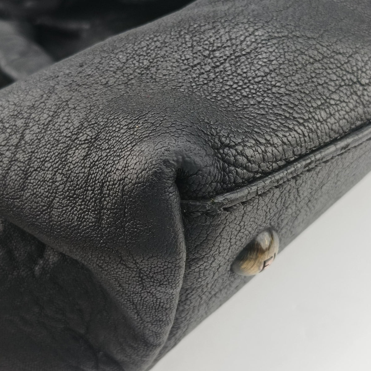 Pre-owned Fendi Borsa B Black Leather 8BL102 shoulderbag | stylenewstar