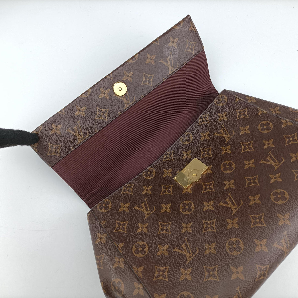 Pre-owned Louis Vuitton CLUNY MM Brown Monogram Canvas M43236 shoulderbag | stylenewstar