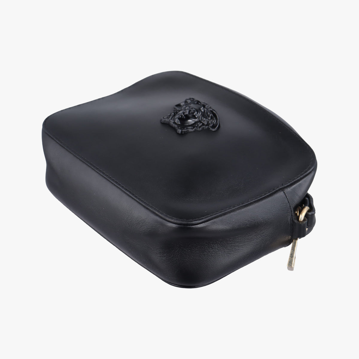 Secondhand VERSACE La Medusa Black Leather  shoulderbag | stylenewstar