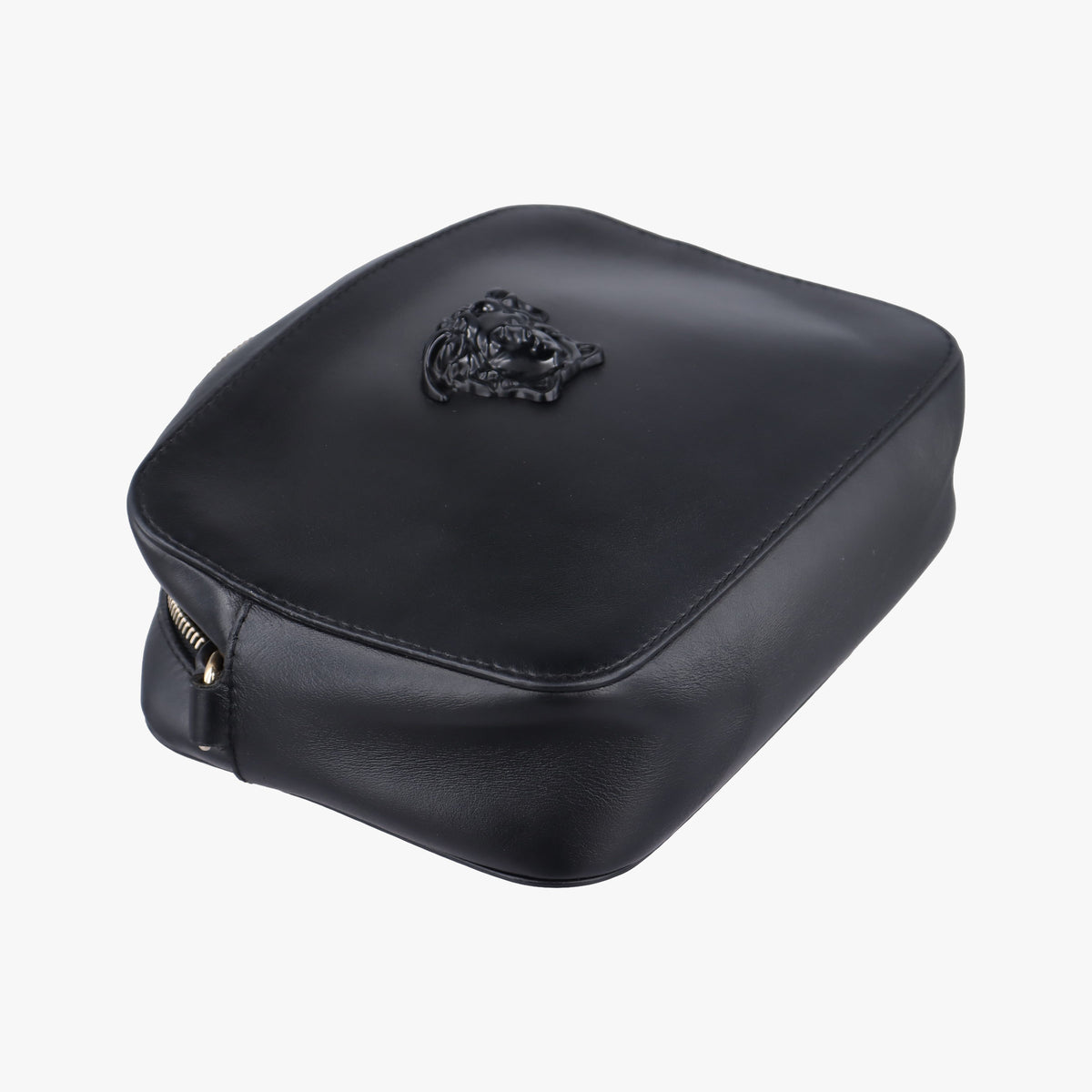 Secondhand VERSACE La Medusa Black Leather  shoulderbag | stylenewstar