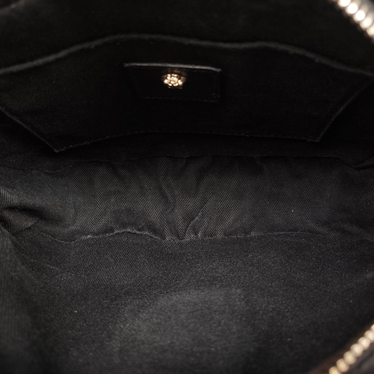 Secondhand VERSACE La Medusa Black Leather  shoulderbag | stylenewstar