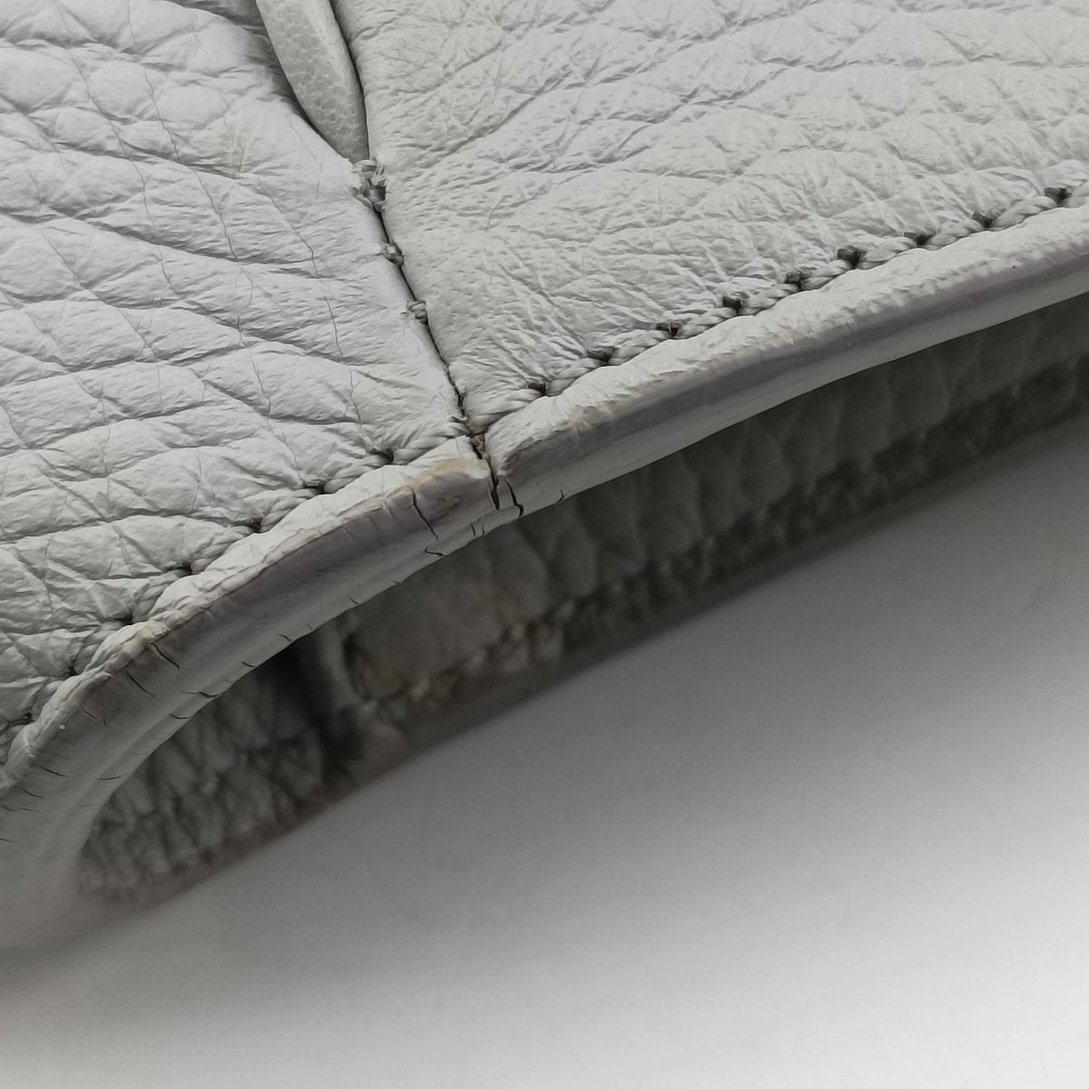 Pre-owned Christian Dior Saddle Grey Leather  shoulderbag | stylenewstar