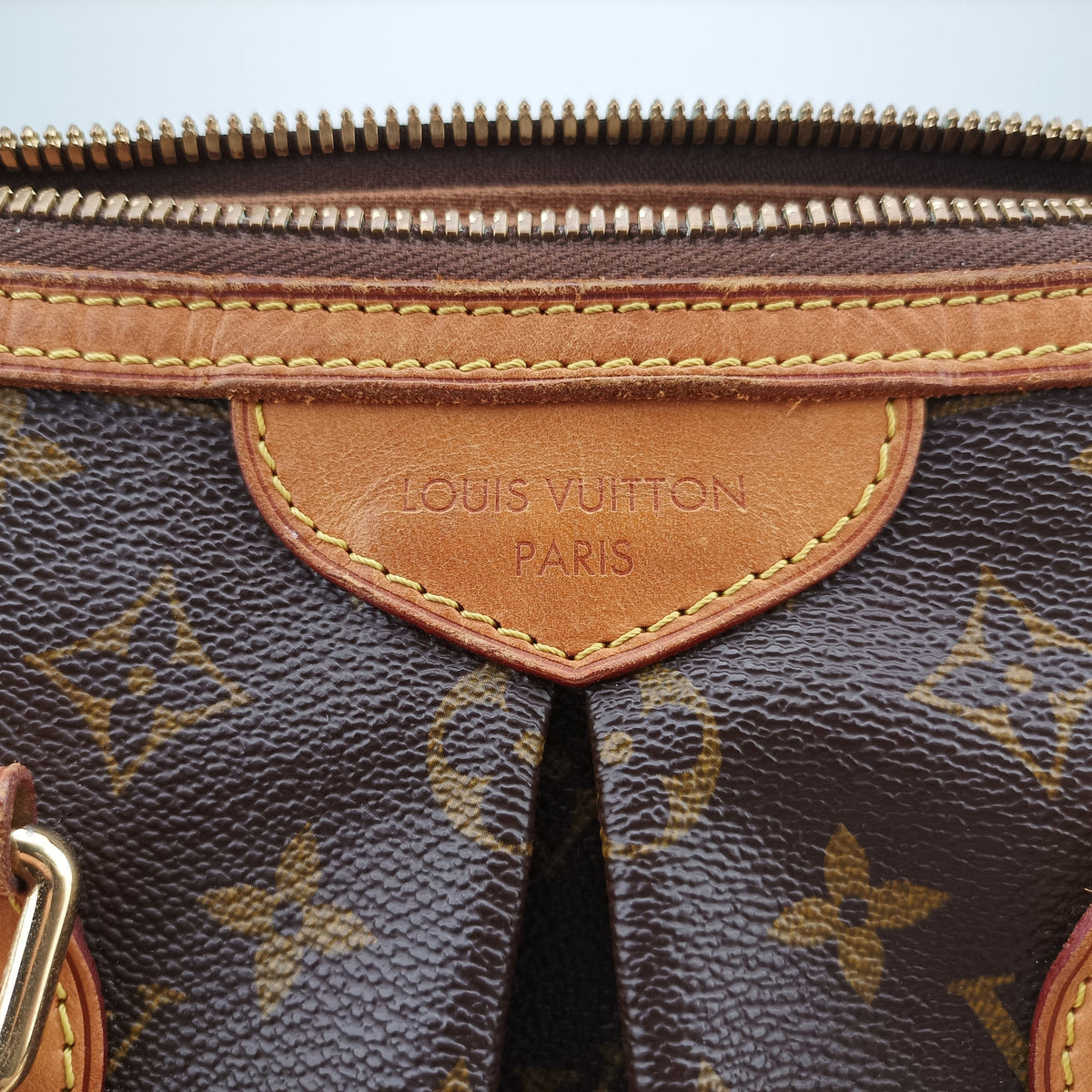 Pre-owned Louis Vuitton PALERMO PM brown Monogram Canvas M40145 shoulderbag | stylenewstar