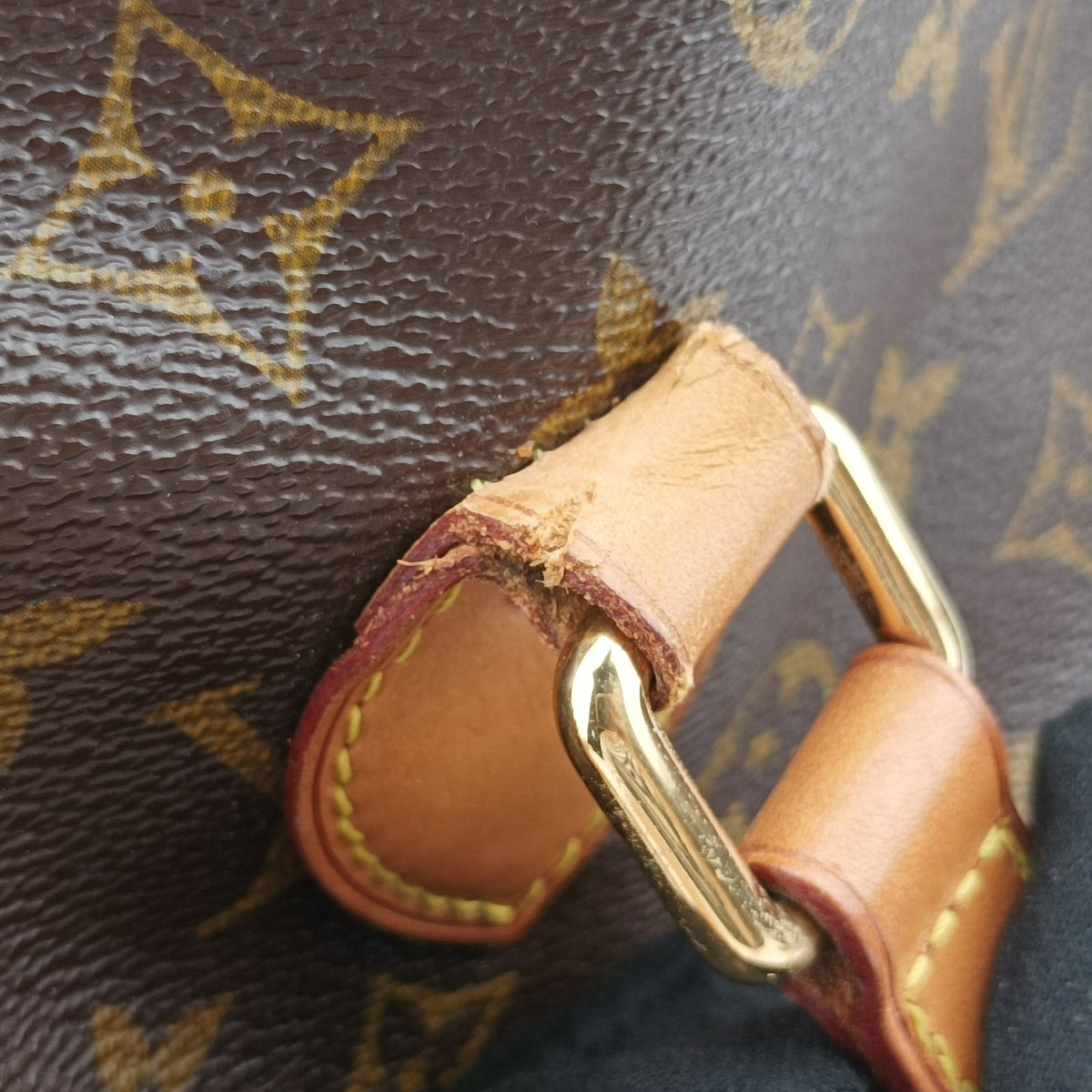 Pre-owned Louis Vuitton PALERMO PM brown Monogram Canvas M40145 shoulderbag | stylenewstar