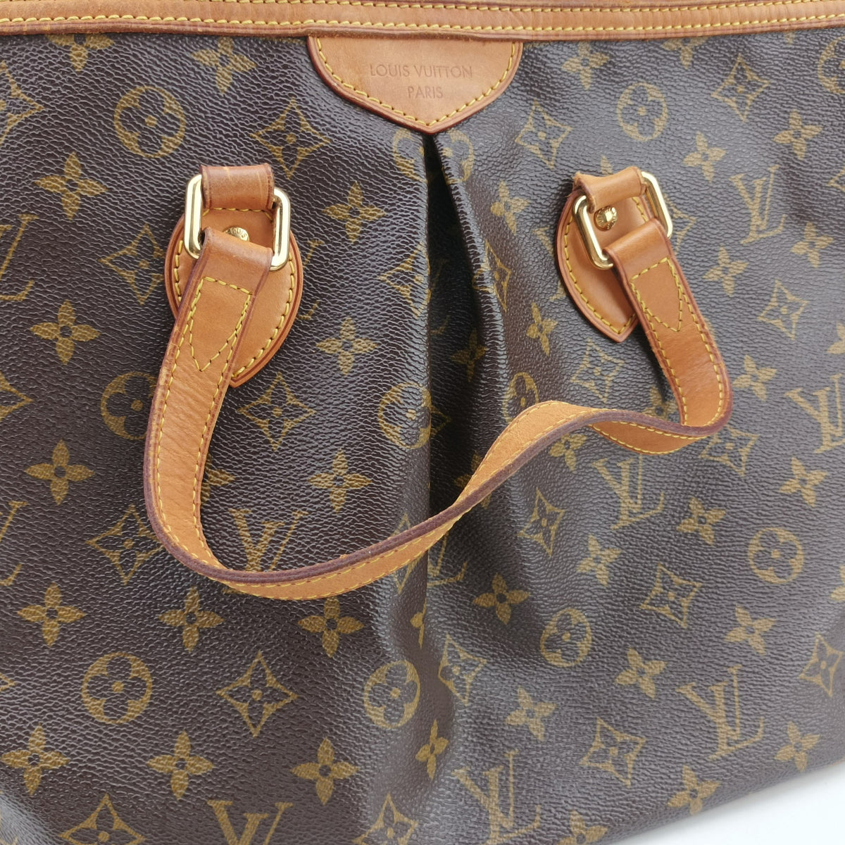 Pre-owned Louis Vuitton PALERMO PM brown Monogram Canvas M40145 shoulderbag | stylenewstar